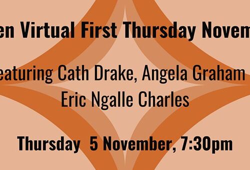 First Thursday – reading with Eric Ngalle Charles and Cath Drake