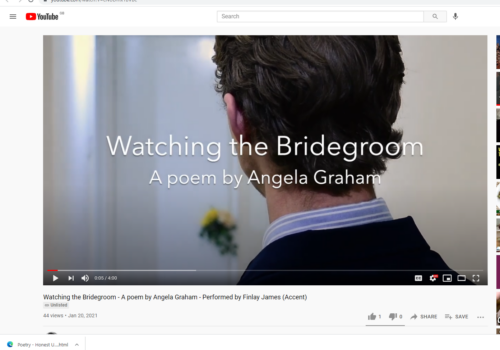 An Actor and a Poem – my ‘Watching The Bridegroom’